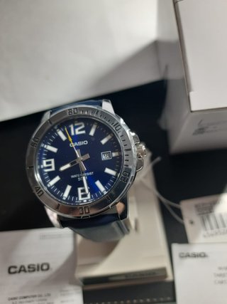 Orologio Casio Uomo Blu e Argento