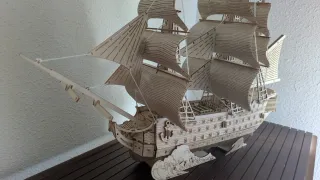 Maqueta Barco Madera Construcción