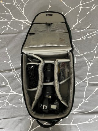 Equipo Fotográfico Nikon con mochila Lowepro