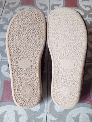 Zuecos mujer gris talla 37
