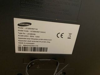 Televisor Samsung LE32B350F1W Negro