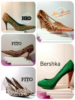 Lote 15 pares zapatos mujer