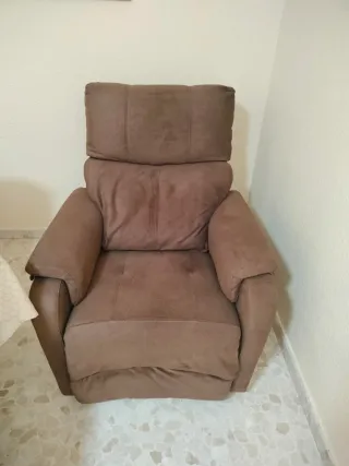 Sillón relax reclinable marrón