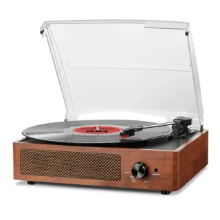 Tocadiscos Vinilo Madera con Altavoces
