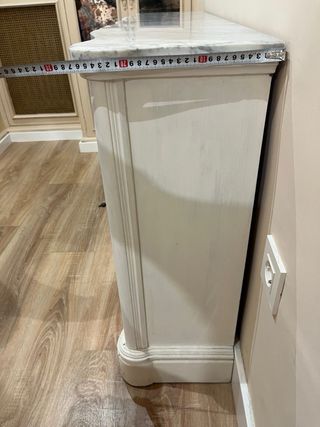 Mueble aparador madera y mármol