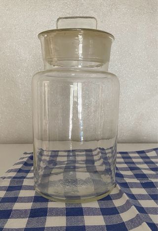 Antico Vaso Farmacia Vetro con Tappo