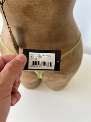 Conjunto lencería encaje verde