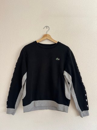 Sudadera Lacoste Negra y Gris
