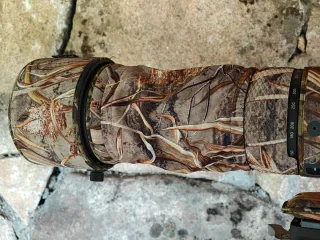 Sigma 150-600mm DG DN OS Sports Sony + funda camo