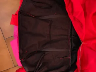 Abito vintage anni '80 rosso e rosa