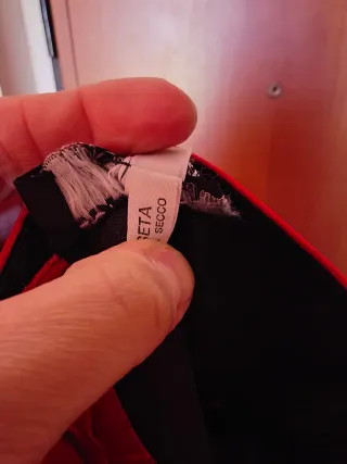 Abito vintage anni '80 rosso e rosa