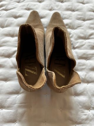 Botines Zara Ante Marrones