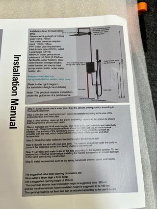 Ducha empotrada dorada SaniteModar