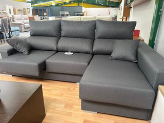 Sofa chaiselongue con arcón + 2 puff , NUEVO