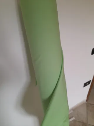 Tessuto cotone verde Mela