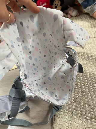 Mochila Porta Bebé Juguete y bolsa porta pañales