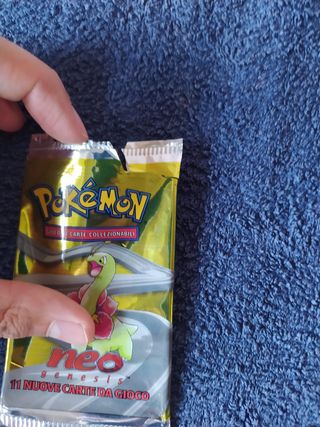 Pacchetto carte Pokemon ITA vuoto Neo genesis