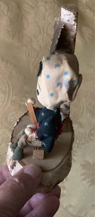Antigua figura Kokeshi japonesa
