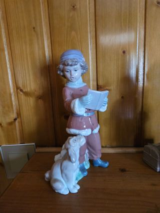 Lladró Cantor con perro