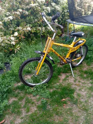 Bicicleta Panther Moto Cross Amarilla