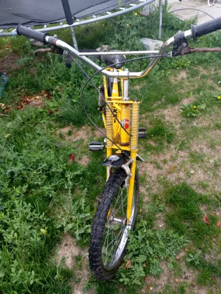 Bicicleta Panther Moto Cross Amarilla