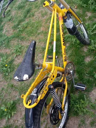 Bicicleta Panther Moto Cross Amarilla