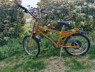 Bicicleta Panther Moto Cross Amarilla