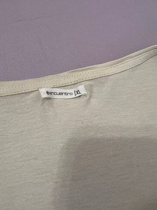 Camiseta Beige Veraniega Talla XL