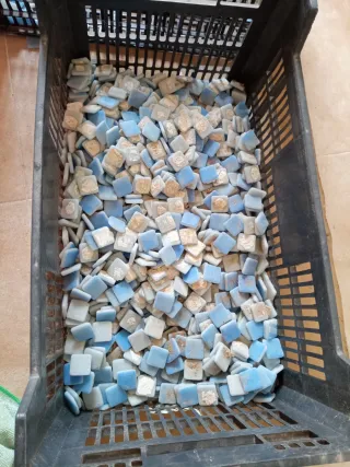 Teselas Gres Azul 3x3cm