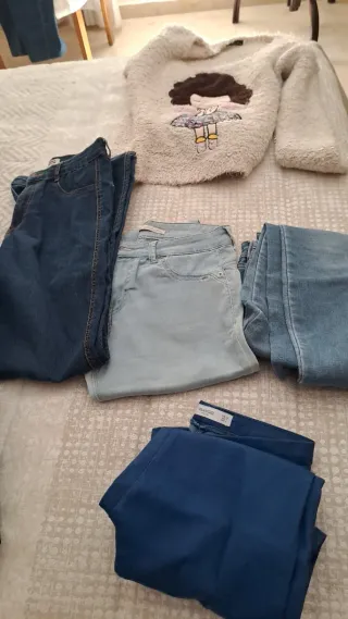 Lote 4 Pantalones, Zara y Jersey