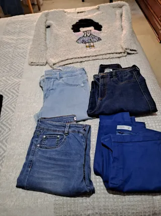 Lote 4 Pantalones, Zara y Jersey