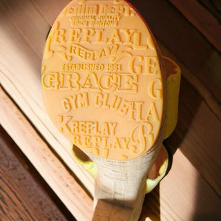 Sandalias de tacón Replay amarillas