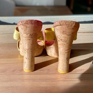 Sandalias de tacón Replay amarillas