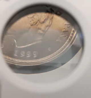 100 Pesetas 1999 "Perlas Unidas" Error