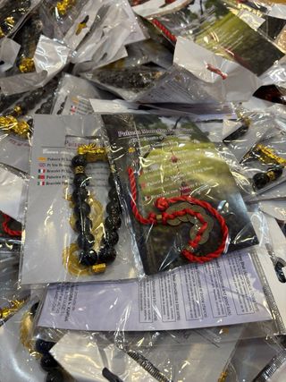 Pulsera Monedas Feng Shui Buena Suerte Roja