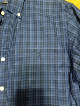 Camisa Ralph Lauren Y2K cuadros azul Hombre