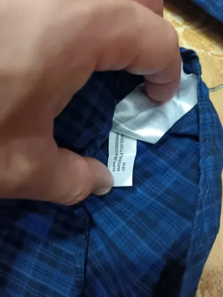 Camisa Ralph Lauren Y2K cuadros azul Hombre