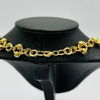 CADENA BOLAS DIAMANTADAS.