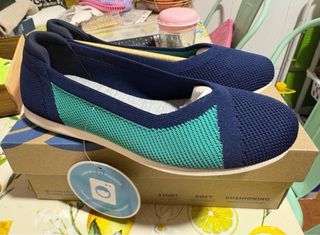 Bailarinas Clarks Azul y Verde Talla X