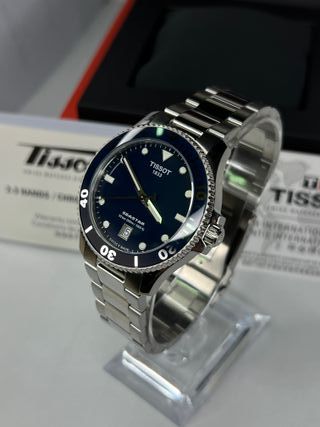 Tissot Seastar Reloj Azul y Plateado