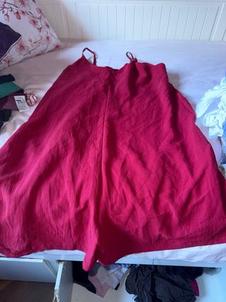 Rojo mono corto tirantes