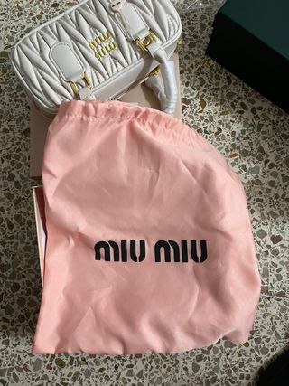 Borsa Miu Miu Bianca e Dorata