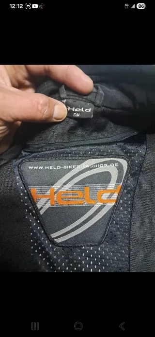 Chaqueta de moto Held Negra Talla M
