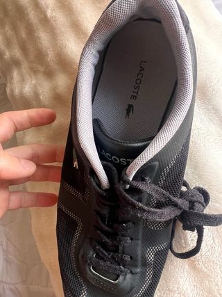 Zapatilla Lacoste Negra y Gris