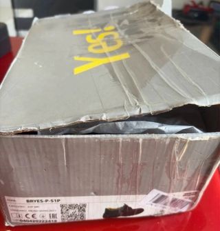 Zapatos de seguridad bajos negros y amarillos