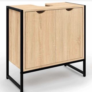 Mueble de baño madera y metal