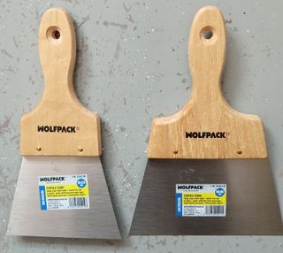 6 Espatulas 40-160mm mango madera