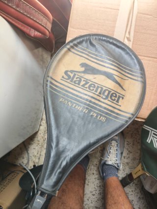 Lote raquetas y 2 bolsos vintage