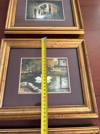 Set 3 Quadri Vintage Olio Firmati