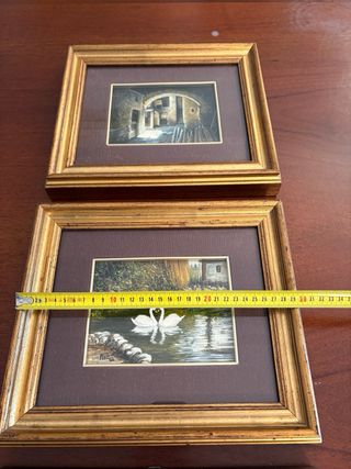 Set 3 Quadri Vintage Olio Firmati